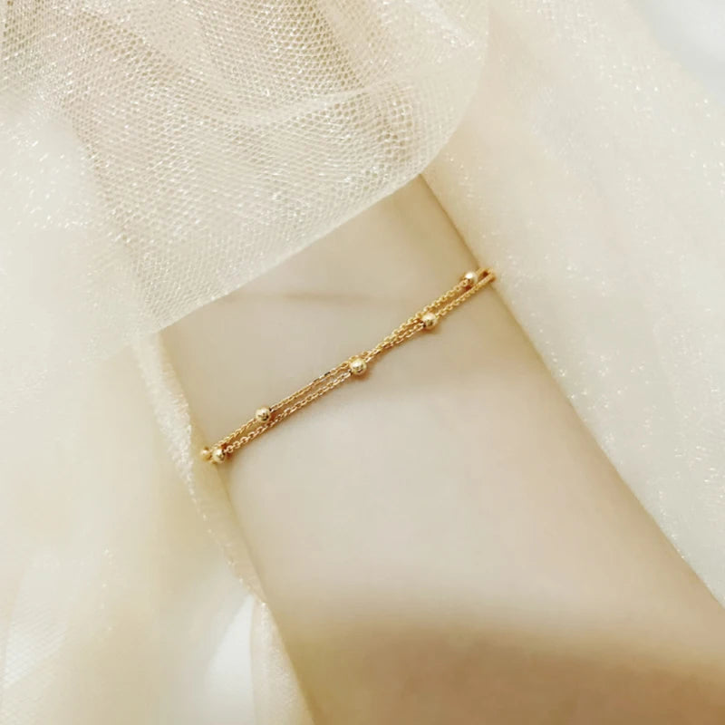 Double Layer Bead Bracelet