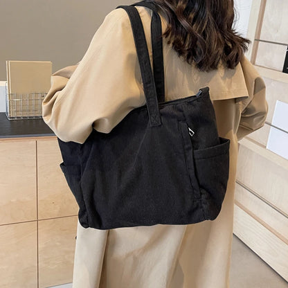 Cozy Corduroy Shoulder Bag