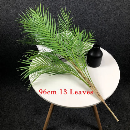 Lush Monstera Palm Tree Faux Green Leaves