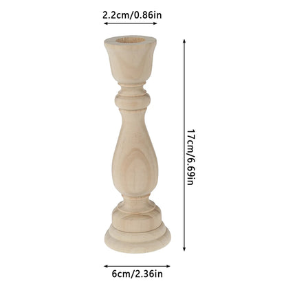 Classic Wooden Candle Holders