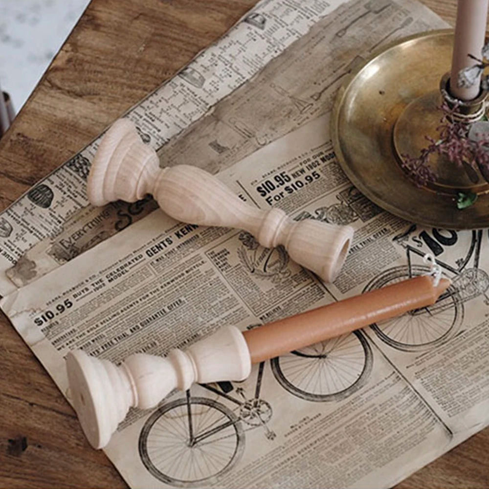 Classic Wooden Candle Holders