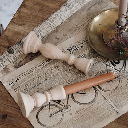 Classic Wooden Candle Holders