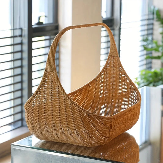 Cozy Boho Rattan Basket