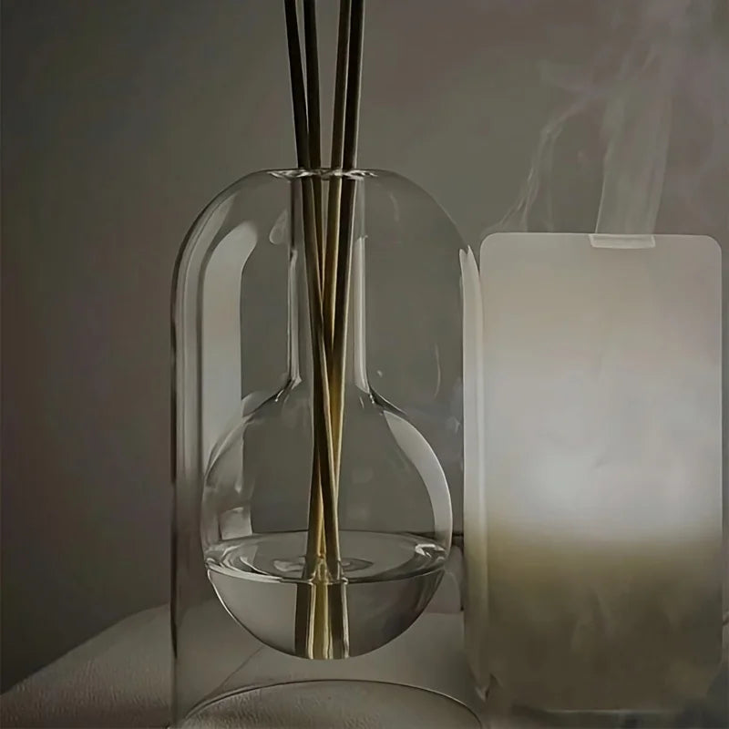 Elegant Glass Diffuser Bottle Reed Fragrance Vase