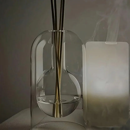 Elegant Glass Diffuser Bottle Reed Fragrance Vase