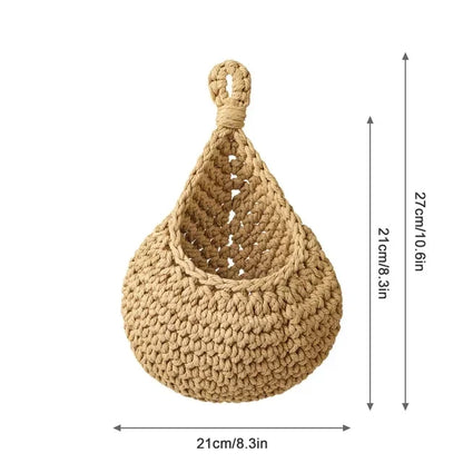 Hanging Rattan Style Basket