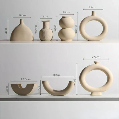 Sculptural Ceramic Flower Vase
