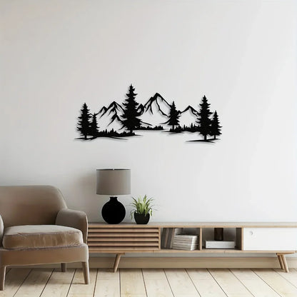 Cozy Rustic Mountain Wall Decoration