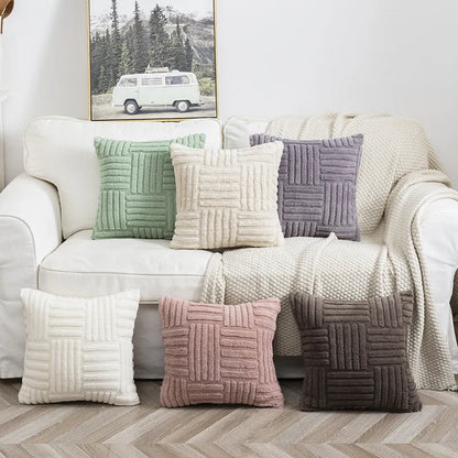 Fluffy Throw Pillow Cover