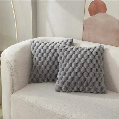 Cozy Grid Style Pillow