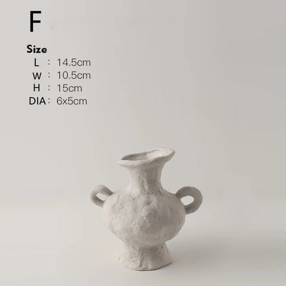 Minimalist White Flower Pot