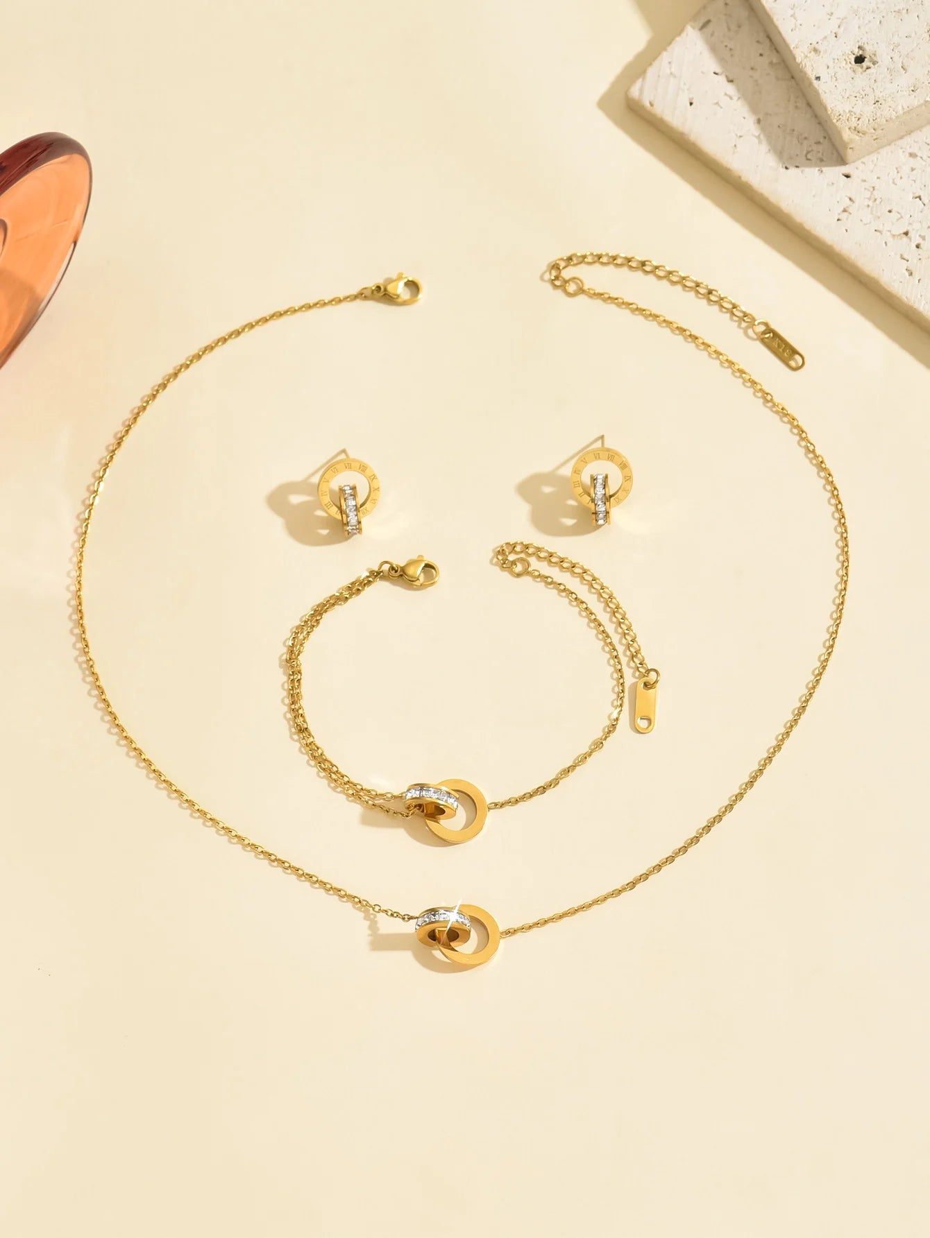 Elegant Double Ring Accessories