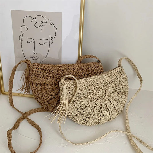 Woven Summer Crossbody Bag