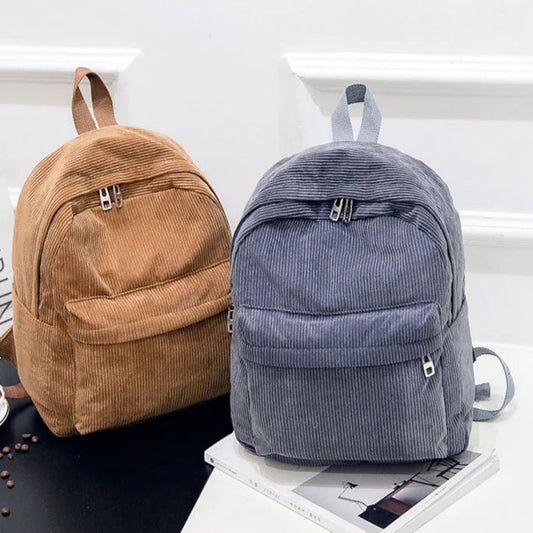 Retro Corduroy Backpack