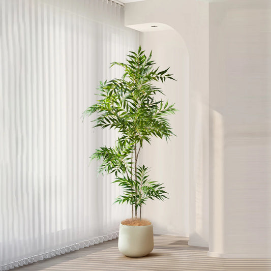 Lush Bamboo with Nandina Leaves