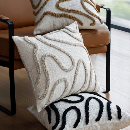 Cozy Boho Style Chenille Cushion Cover