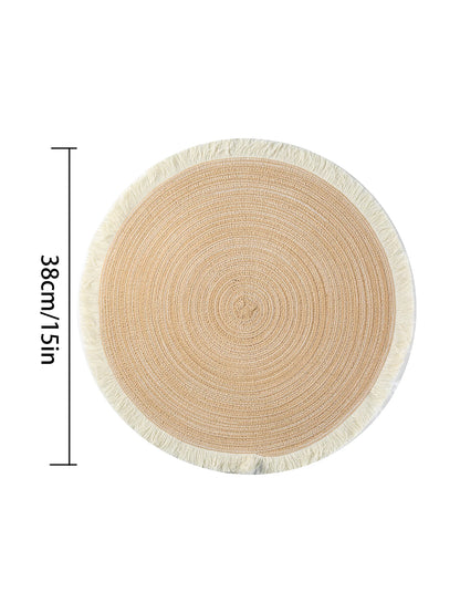 Modern Non-Slip Polyester Woven Placemats Set