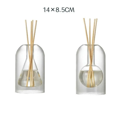 Minimalist Glass Bottle Fragrance Stick Holder
