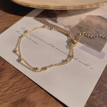 Double Layer Bead Bracelet