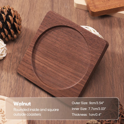 Handcrafted Walnut Coasters