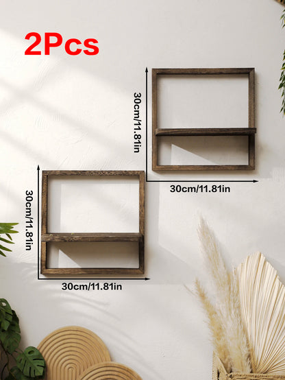 Handcrafted Floating Wood Shelf