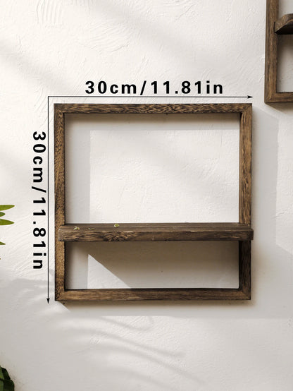 Handcrafted Floating Wood Shelf
