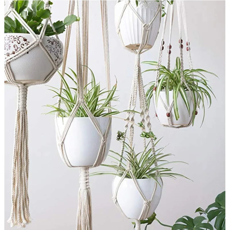 Cotton Rope Flowerpot Hangers