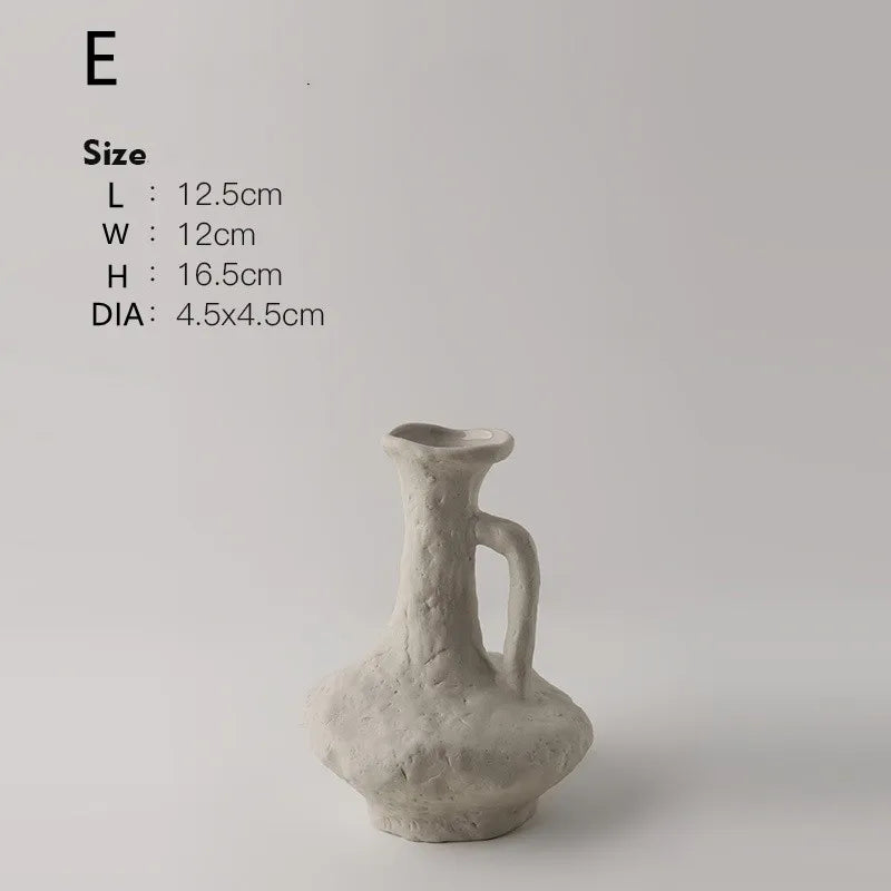 Minimalist White Flower Pot