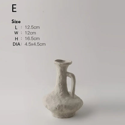 Minimalist White Flower Pot