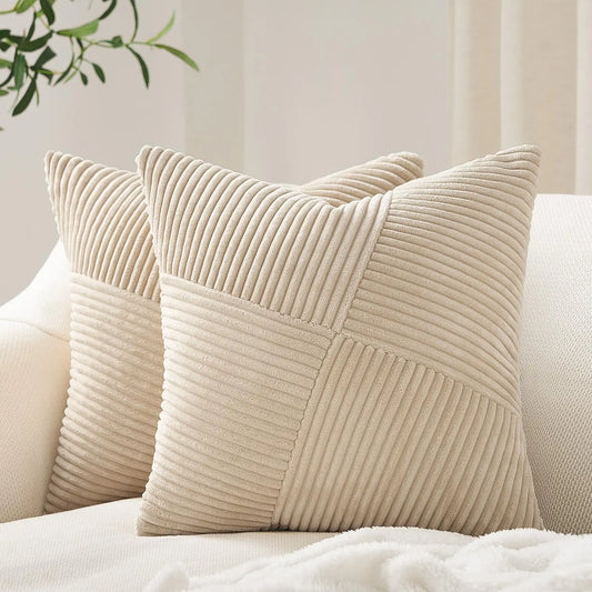 Decorative Corduroy Throw Pillow