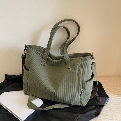 Cozy Corduroy Shoulder Bag