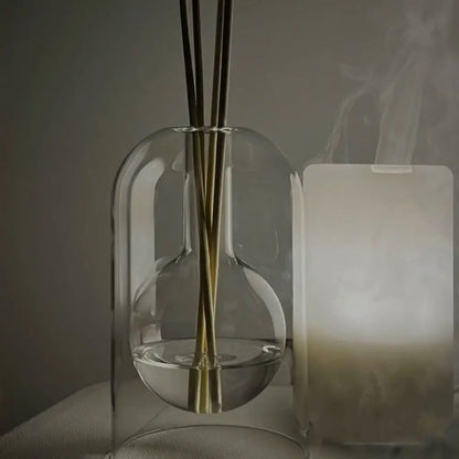 Minimalist Glass Bottle Fragrance Stick Holder