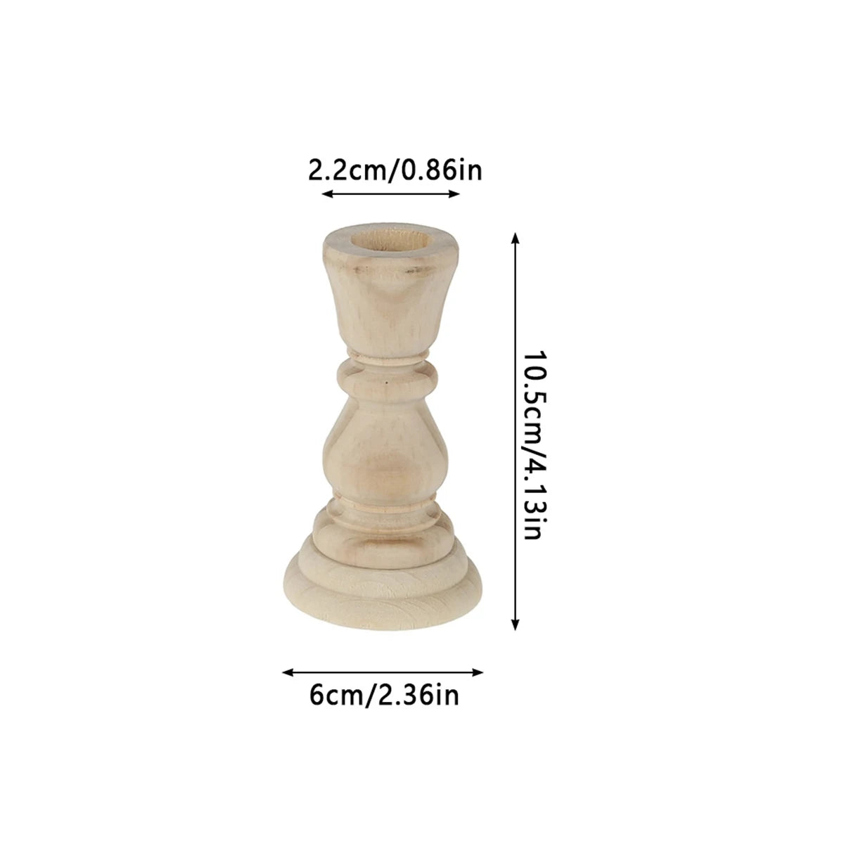 Classic Wooden Candle Holders
