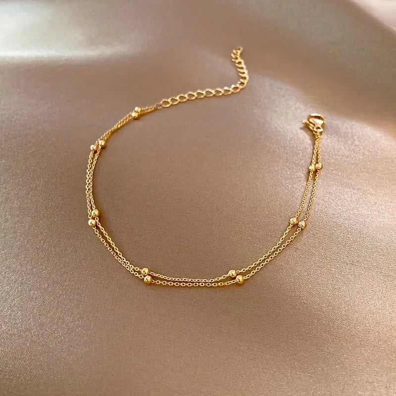 Double Layer Bead Bracelet