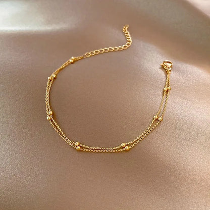Double Layer Bead Bracelet