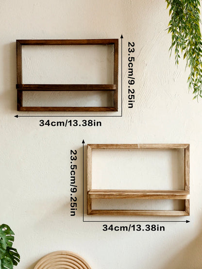 Handcrafted Floating Wood Shelf
