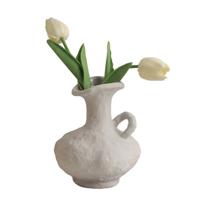 Minimalist White Flower Pot