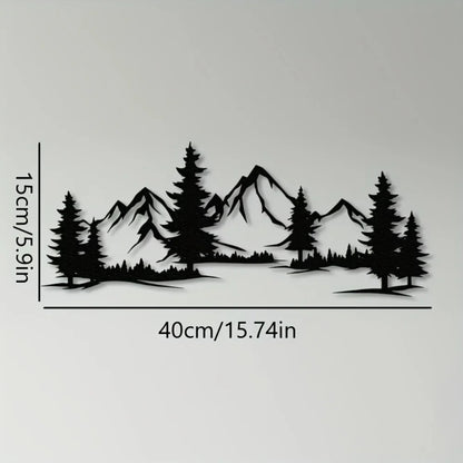 Cozy Rustic Mountain Wall Decoration
