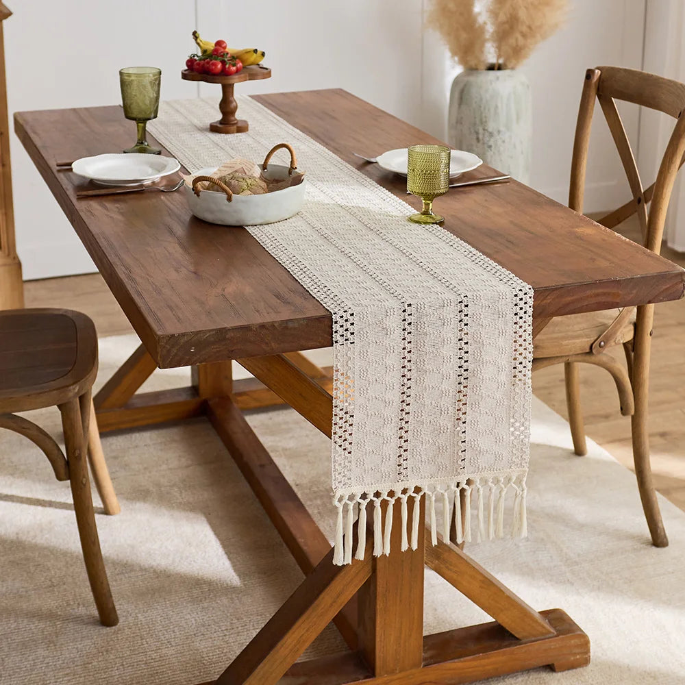 Handwoven Cotton Table Runner