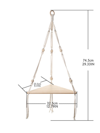 Wooden Corner Floating Shelf