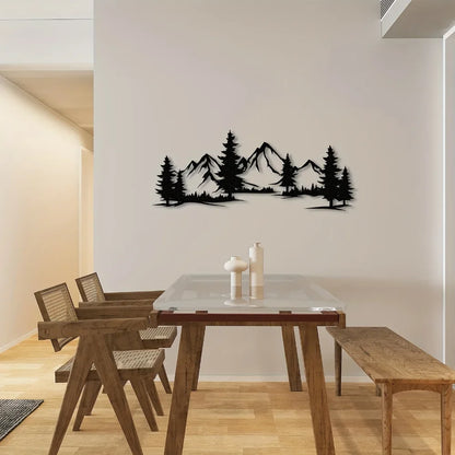 Cozy Rustic Mountain Wall Decoration