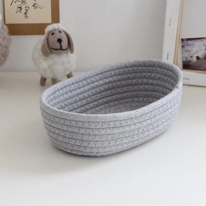 Minimalist Cotton Rope Basket for Everyday Storage