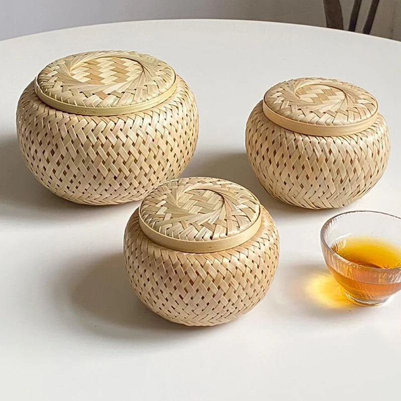 Woven Bamboo Basket