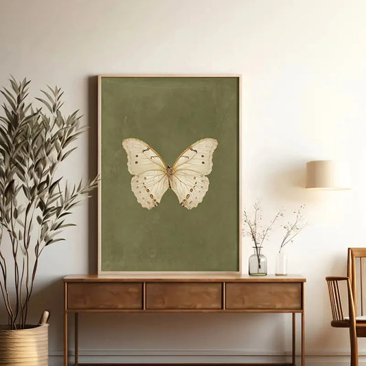 Vintage Butterfly Canvas Wall Art