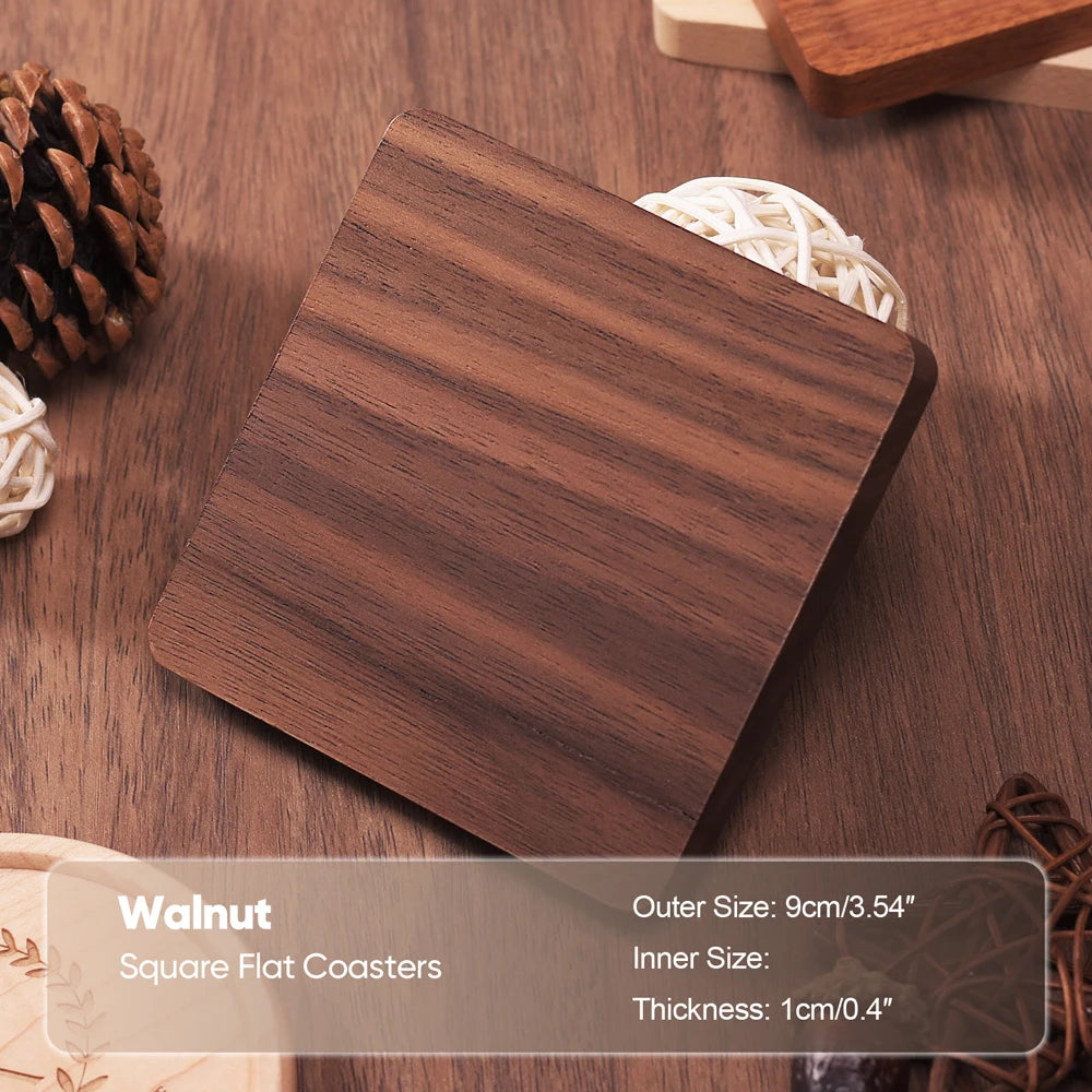 Handcrafted Walnut Coasters