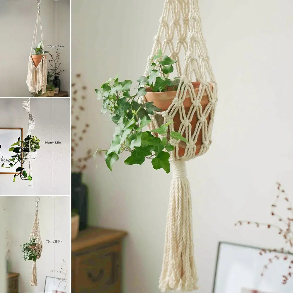 Handwoven Hanging Planter Basket
