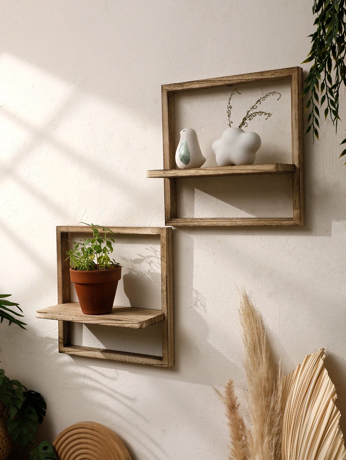 Handcrafted Floating Wood Shelf