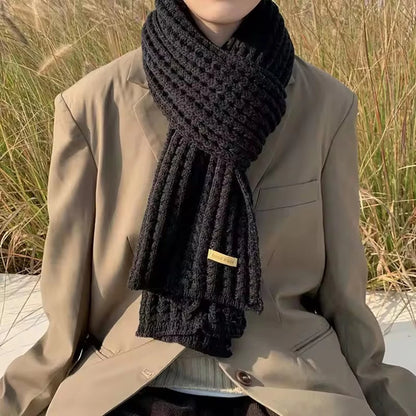Long Knitted Winter Wrap
