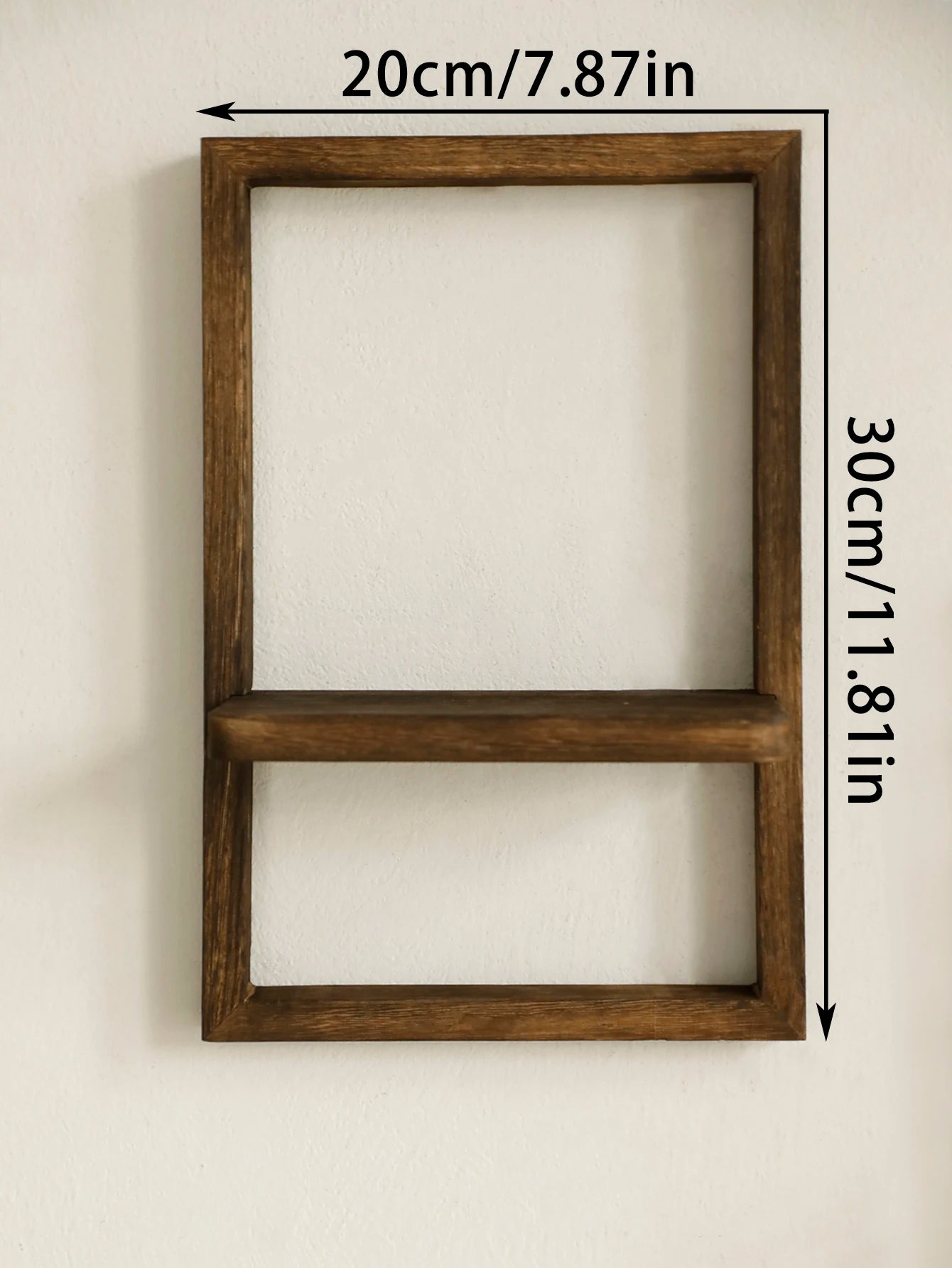 Handcrafted Floating Wood Shelf
