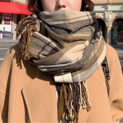 Classic Plaid Winter Scarf